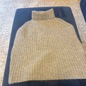 Cozy Gray soft Turtleneck Sweater vest